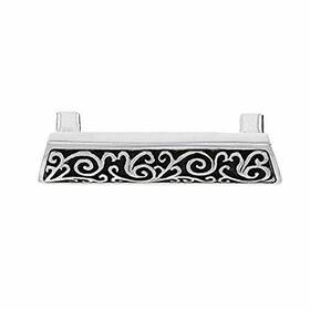 P1252-anvp Vicenza Designs Liscio Finger Pull Antique Nickel/vintage Pewter