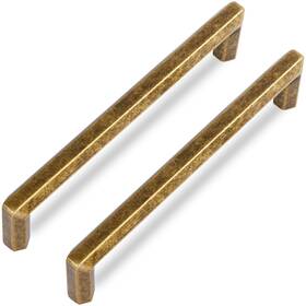 Vicycmc 2401-gt-128 Antique Brass 5 Inch 128mm Hole Center Cabinet Handles Vintage Brone