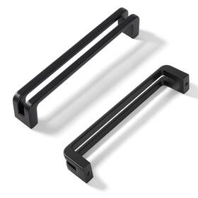 7600-b-128-12 Vicycmc Matte Black Zinc Alloy Cabinet Pulls 5 Inch 128mm Hole Center C