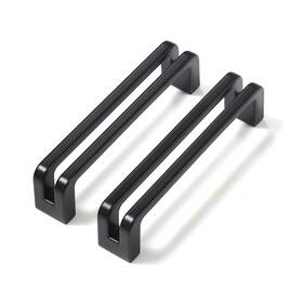 7600-b-96 Vicycmc Matte Black Zinc Alloy Cabinet Pulls 3-3/4 Inch 96mm Hole Cente
