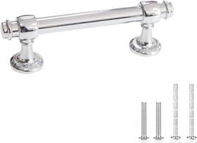 Voraus 313107341311 10pack Cabinet Pull Polished Chrome Drawer Handle Zinc Alloy 3inch 76mm Hole C
