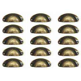 Weichuan 907496758511 15pcs Antique Bronze Iron Drawer Knobs Pulls Handles - Vintage Kitchen Cabinets