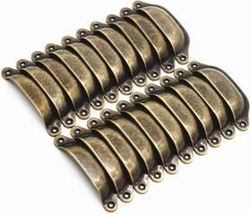 Weichuan80000175 Weichuan 20pcs Antique Bronze Iron Drawer Knobs Pulls Handles 3-1/4 Inch