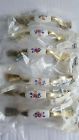 Bp76240-fw3 White Ceramic Polished Brass Pulls Lot Amerock Floral 6