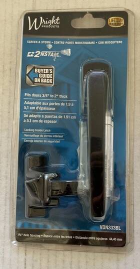 Vdn333bl Wright Products 038462647822 Screen And Storm Door Pull Handle Black New Nos