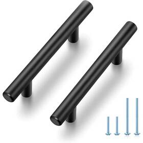 Rt9x74 Wudkey 4 30-pack Cabinet Pulls Matte Black Stainless Steel 3 Inch Hole Centers