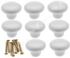 Ww735548284819 Unbranded White Mushroom Ceramic Door Knob Cabinet Cupboard 95509599841