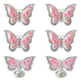 Xinally 768563031977 Butterfly Cabinet Knobs 6 Pieces Single Hole Pulls Handles De