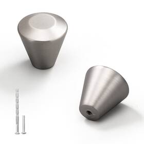 Yagu 732172607663 5pcs Satin Nickel Cabinet Knobs Brushed Silver For Dressers Wardrobes Closets