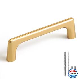 B0bw9358qk Yagu Modern Cabinet Pulls 10 Pack Polished Brass 3-3/4 Inch Hole Center Bright G