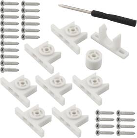 56499-fcfcff-8  Yhxixi 8pcs False Drawer Front Clips Sink Tip Out Snap Cabinet