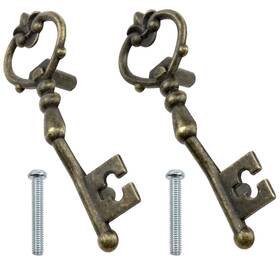 Ag-ks7302573 Zangc Antique Key Shape Pull Handles Bronze Knobs Pulls Metal