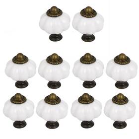 Zaplyte 602451106890 10 Pcs Style Door Knobs Cabinet Drawer Cupboard Dresser Pull Handle