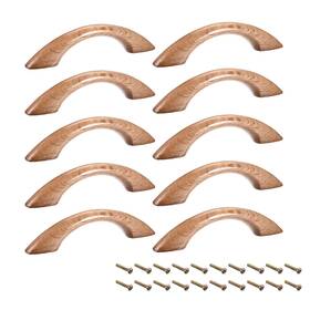Zaplyte 714998660411 10pcs Wood Pull Handles 65 Mm Hole Distance 95mm Length Cabinet Drawer Door