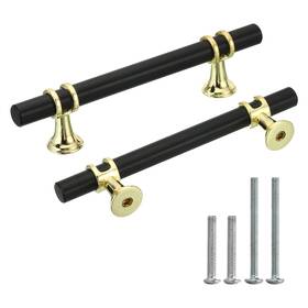 Zaplyte 766549514087 10 Pack Kitchen Cabinet Handles Black Drawer Pulls 5.9inch Length