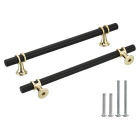 Zaplyte 766549514193 5 Pack Cabinet Door Handles Cupboard Drawer Pull Black