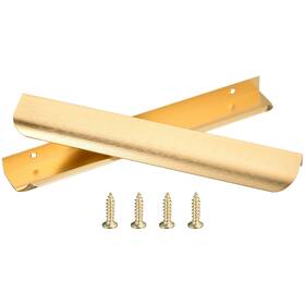 Zaplyte 766549873429 10 Pack Finger Edge Pull Furniture Drawer Handles 7.6 Inch Hole Center Gold