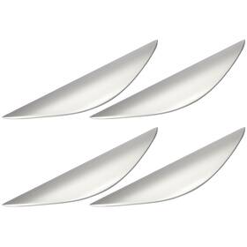 Zaplyte 767153433917 4pcs Silver Cabinet Pulls 3-3/4 Inch Hole Center Kitchen Handles