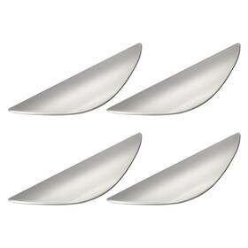 Zaplyte 767153433948 4pcs Silver Cabinet Pulls 2-1/2 Inch Hole Center Kitchen Handles