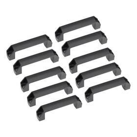 Zaplyte 784958350379 10pcs Square Kitchen Cabinet Door Handles Cupboard Drawer Pulls Bar Black