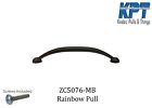 Zc5076-mb Hwd Kpt Solid Steel Matte Black Rainbow Cabinet Hardware Pulls