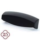 Zcc-4-fb Cliffside Industries Cc Contemporary Curved Bin Pull Matte Black Finish