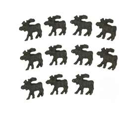 D-dw72121 Zeckos Rustic Brown 11 Piece Cast Iron Moose Drawer Pull Cabinet Knob Set