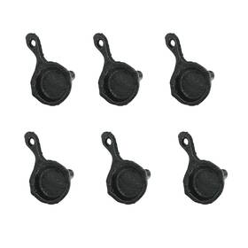 Dw69065 Zeckos Set Of 6 Mini Cast Iron Skillet Drawer Pulls Decorative Kitchen Cabinet Knobs