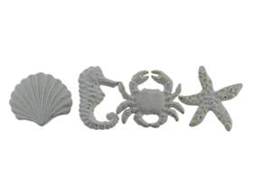 Dw70430 Zeckos Coastal Sea Life 4 Piece Cast Iron Drawer Pull Or Cabinet Knob Set