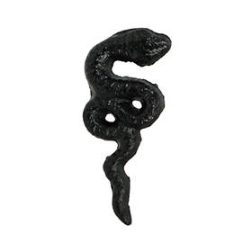 Dw74073blk Zeckos Set Of 6 Black Snake Drawer Pulls - 2.25 Inch X 1 Cabinet Decor