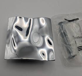 Zen Design Zp4311.1 Cabinet Drawer Pull Acqua Di 2-3/8 Inch Square Chrome Modern New Qty 5
