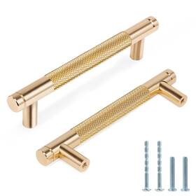 B0b1hc9g6j Zernmiarder Knurled 6-pack Cabinet Pulls 5 Inch Metal Handles 3-3/4 Hole Spacing