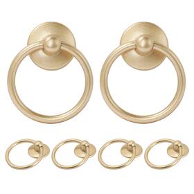 Send20220414h001sd Zernmiarder 6pcs Champagne Gold Drop Ring Drawer Pulls