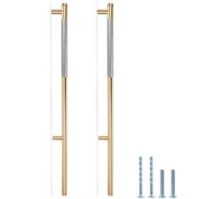 Send221705032h Zernmiarder Knurled Cabinet Pulls 2 Pack 16 Inch 256mm 10 C/c Gray
