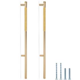 Send221705033h Zernmiarder Knurled Cabinet Pulls 6 Pack 16 Inch Long Handles Sliding Door Closet