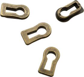 Zakccd-br-4 Zzhxsm 4pcs Zinc Alloy Keyhole Cover Bronze Tone For Cabinet Door Dresser Drawers Des