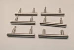 4 Inch Brushed Nickel Cabinet Drawer Furniture Knobs Set Of 6 Bar Style Kitchen. Fixed Price $16.19.