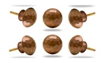 Trinca-ferro Round Hammerbeat Design Copper Bronze Metal Cabine... Usa Fast Ship. Fixed Price $37.26.