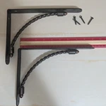 2 Metal Shelf Bracket, Celtic Scroll Antique Bronze Finish 9". Fixed Price $14.00.