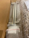 Emtek Jasper GBTB86693US14 12" Back-to-back Door Pull Set Polished Nickel. Fixed Price $292.99.