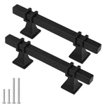 10 Pack 3 Inch Black Cabinet Handles Matte Pulls, Square Kitche.... Fixed Price $41.91.