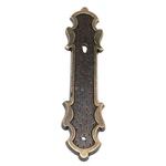Vintage National Lock Mediterranean Brass 5 1/4" Cabinet Knob Backplate 6343-4A. Fixed Price $5.79.