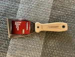 Husky 3 Stainless Steel Scraper With Wooden Handle Silver Beige. Fixed Price $12.00.
