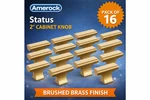 Pack Of 16 Amerock Status 2" Cabinet Knob Champagne Bronze (51MM) *made Usa*. Fixed Price $44.80.
