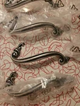 New Antique Cabinet Drawer Handles Stylish Silver Pamar 358A Italy Set Of. Fixed Price $59.99.
