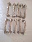 Lot Of 10 Amerock Satin Nickel (matte) Lattice Arch Handle Cabinet Pull 3" Ctc. Fixed Price $19.00.