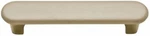 3-INCH Tan Sta Kleen Faux Leather Covered Burnished Brass Handle. Fixed Price $7.95.