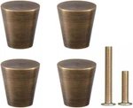 Rzdeal 4PCS 0.79"X0.98" Antique Bronze Mid Century Drawer Knobs Solid Brass Vint. Fixed Price $17.92.