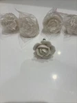 Sietto Oversized Novelty Knobs/pulls 1-3/4" Set Of Five White Porcelain. Fixed Price $30.00.