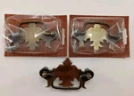 3 Vtg Amerock Furniture Hardware Drawer Knocker Pulls Colonial Style Trunk Usa. Fixed Price $21.99.